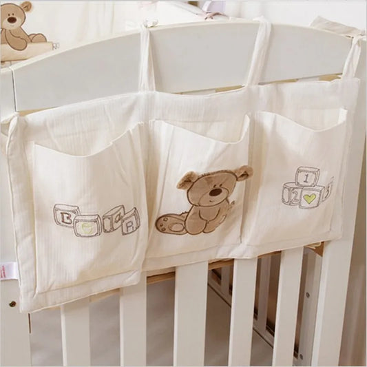 Baby Bed Hanging Storage Bag Cotton