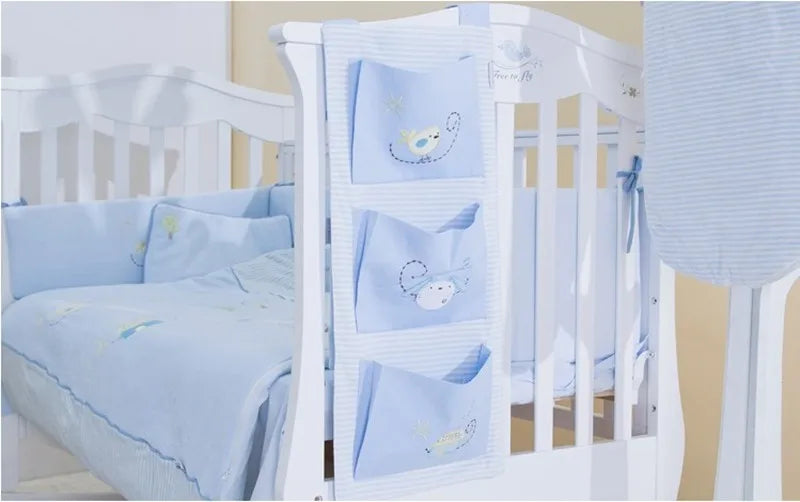 Baby Bed Hanging Storage Bag Cotton