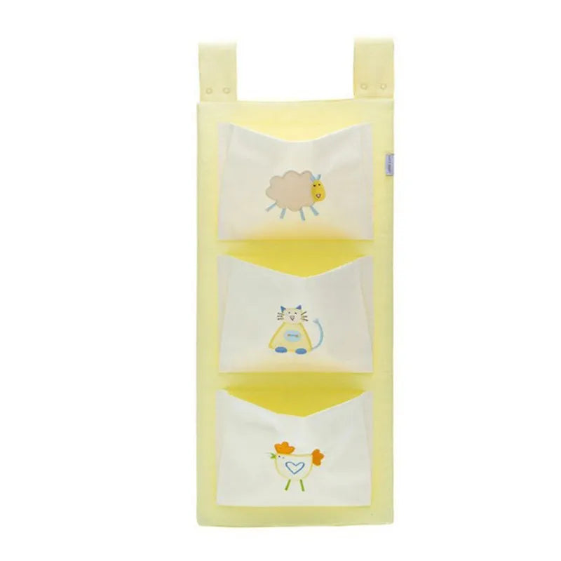 Baby Bed Hanging Storage Bag Cotton