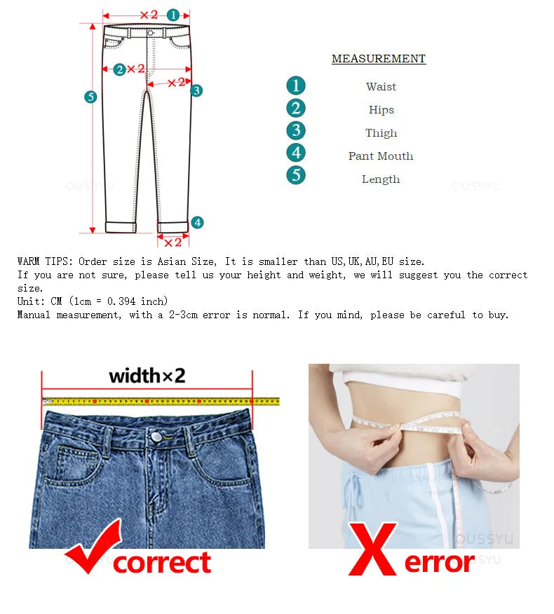 Woman Jeans High Waist Straight Wide Leg Cotton Denim Clothing Blue Streetwear Vintage Fashion  Trousers