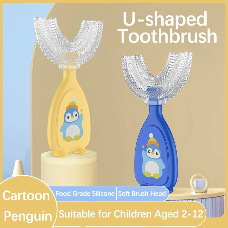 Silicone Baby Soft U-Shape Toothbrush BPA Free