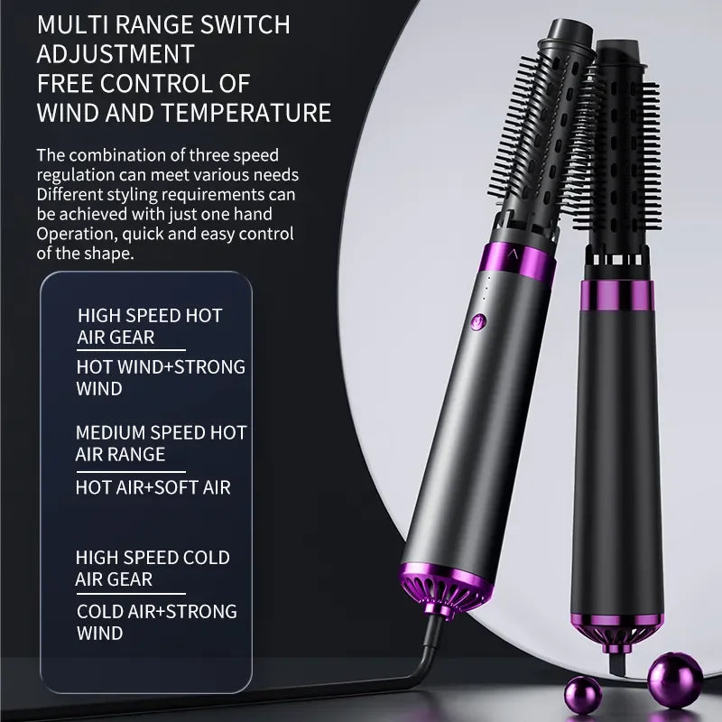 Multi-purpose Hot Air Comb with Five Functions