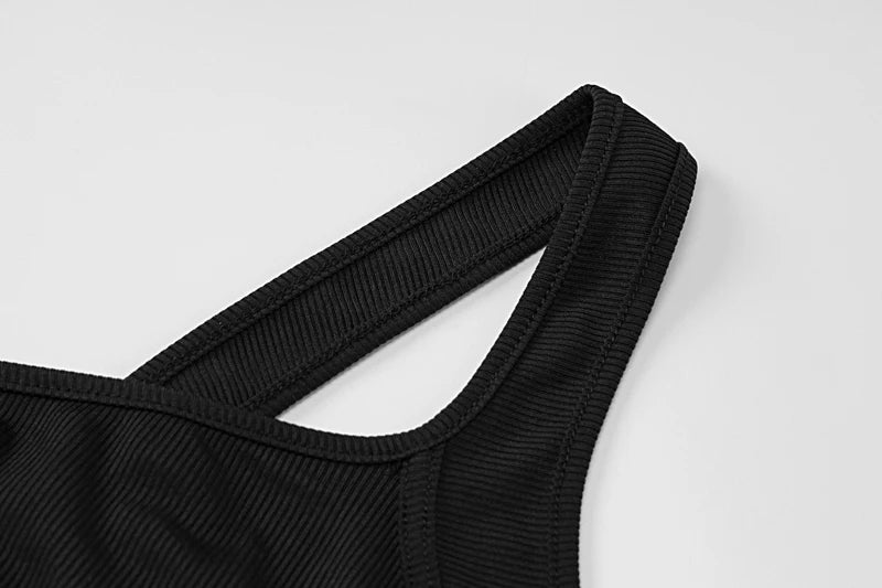 Autumn Ribbed Sexy Y2K Clothes One Shoulder Sleeveless Backless Bodycon Skinny Jumpsuit For Women Club Streetwear Romper