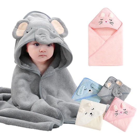 Hooded Swaddle Wrap/ Baby Bath Towels