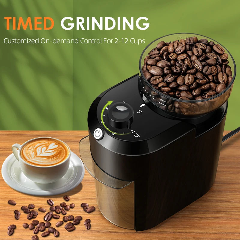 Electric Burr Coffee Grinder 220V/120V